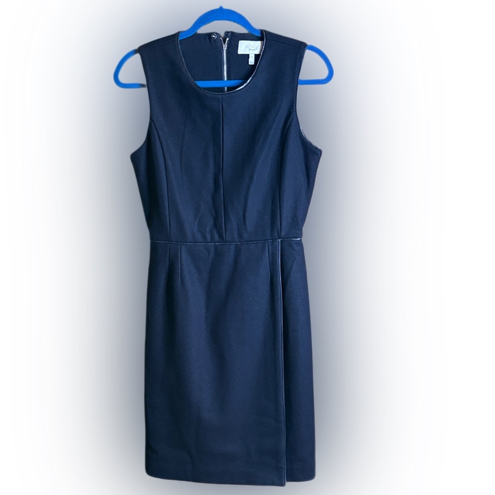 Adam Lippes Black Sleeveless Wool Cashmere Mini Dress Sz 4
